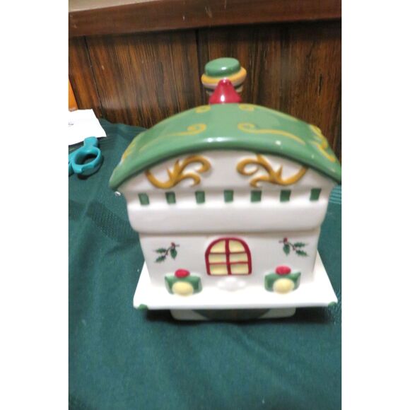 Spode Christmas Tree Village Christmas Train Engine Covered Dish Retired 2002 - Picture 4 of 5